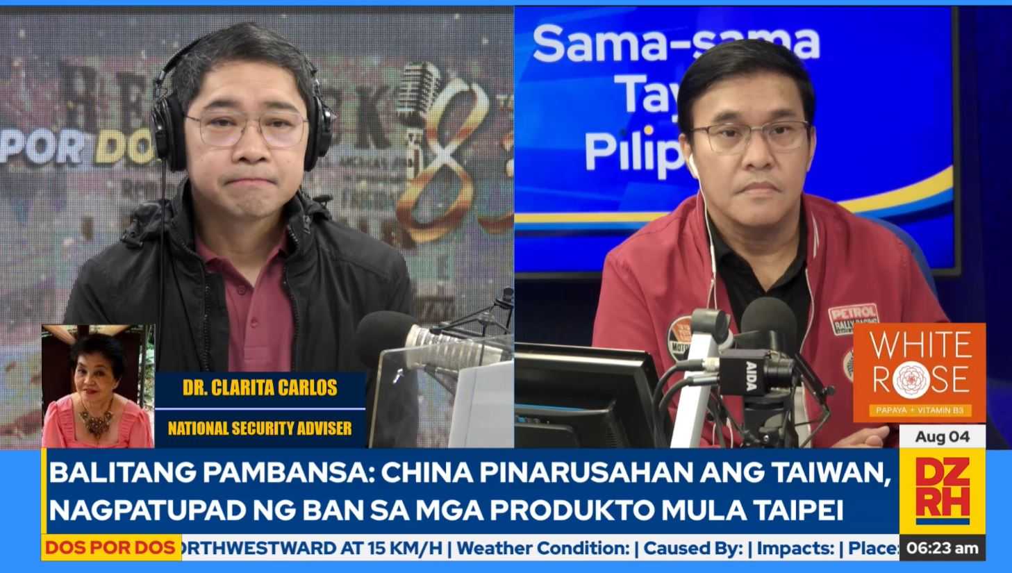 Carlos advises PBBM to assert that regional security is threatened due to Pelosi's visit to Taiwan