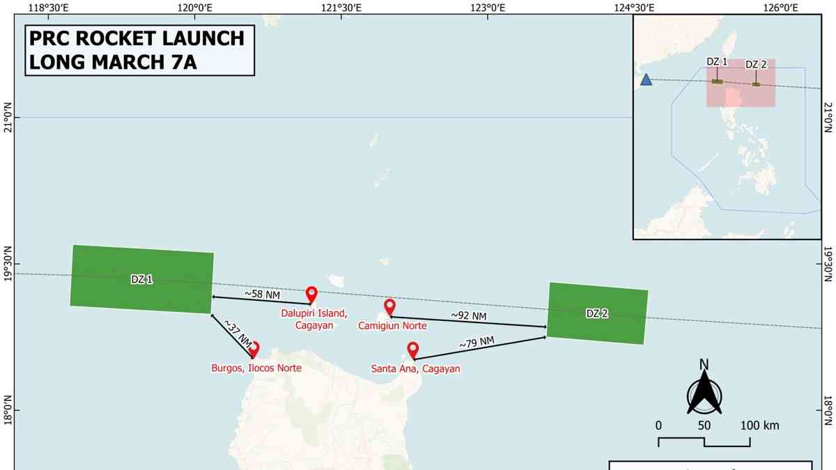China launches Long March 7A, debris falls near Philippine waters — PhilSA