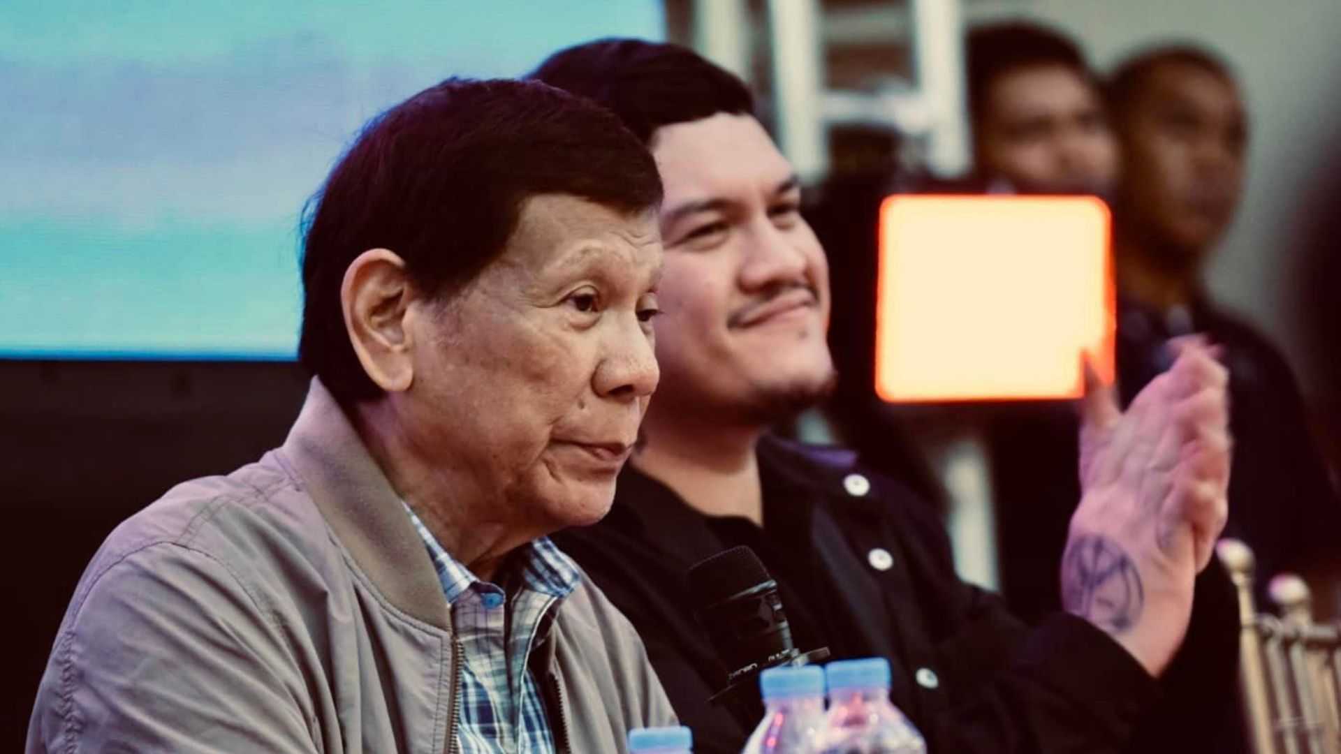 Ex-President Rodrigo Duterte hints at possible mayoral run in Davao City, son as running mate