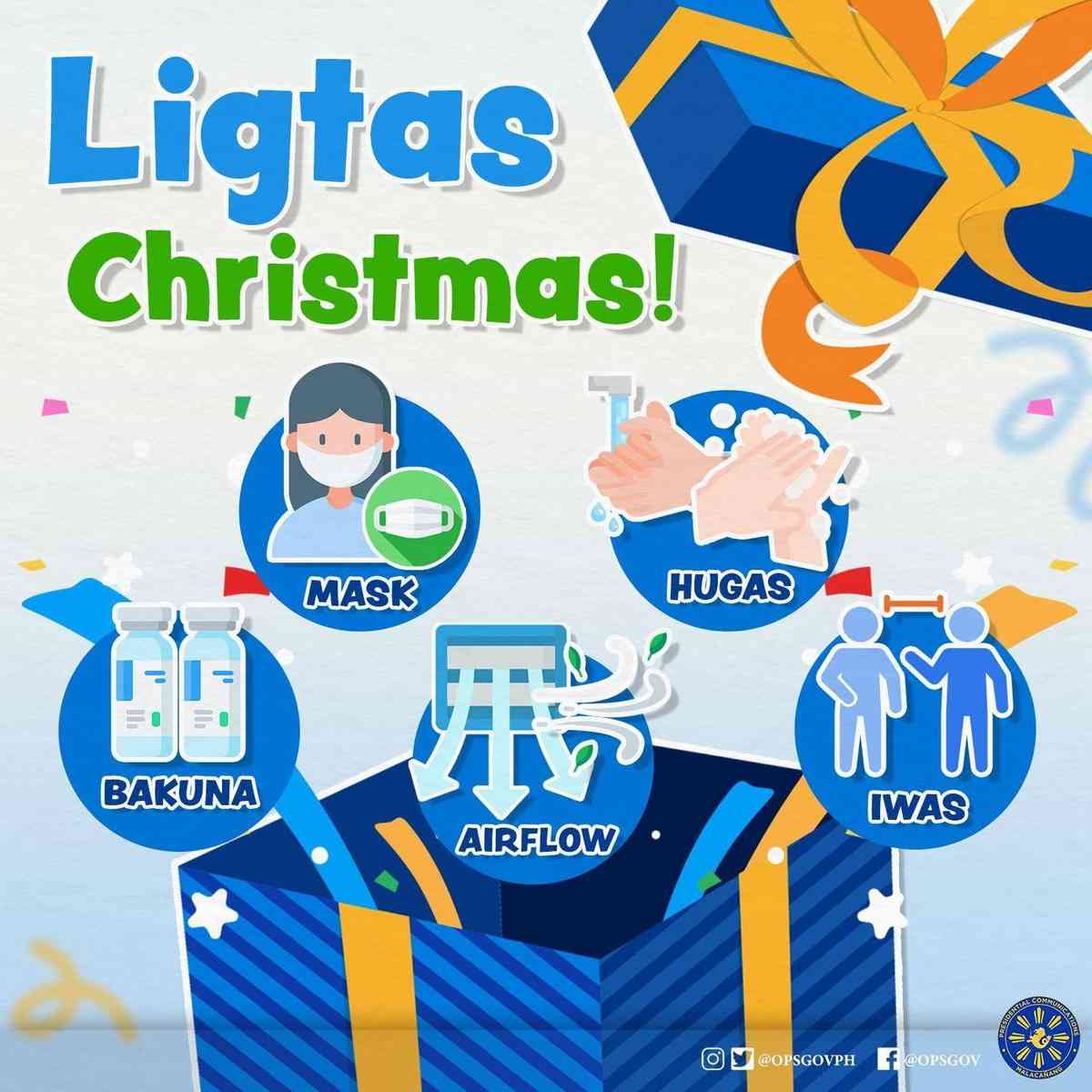 Malacañang reminds public of COVID protocols ahead holiday gatherings