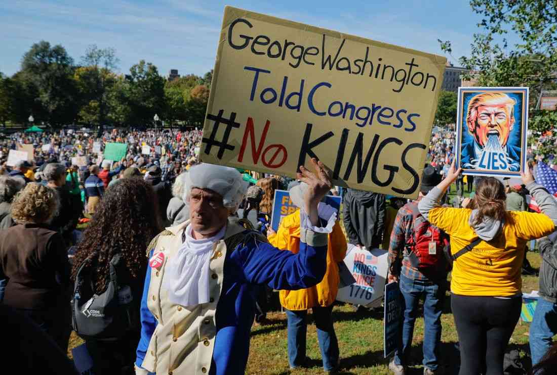 'No Kings' protests draw large crowds in US cities to decry Trump