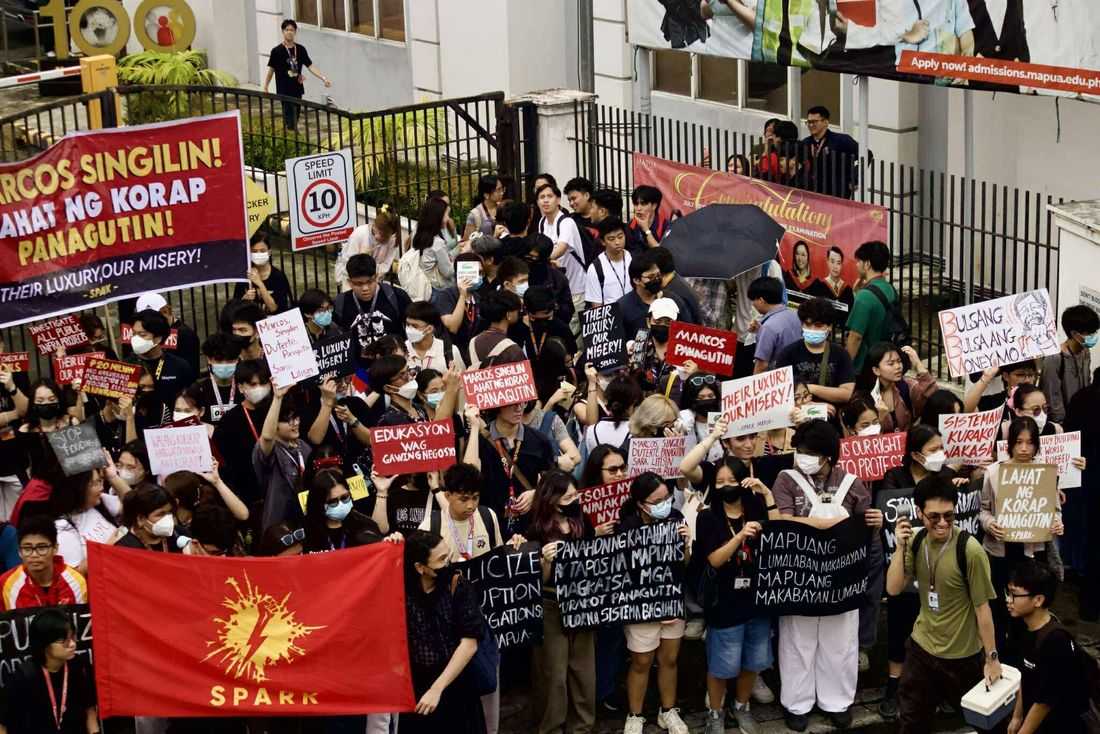 MAPUA University students stage walkout protest, demands transparency in flood control probe
