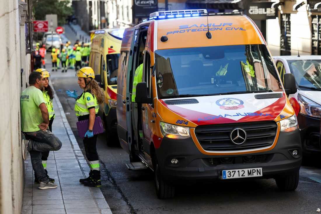 Four dead as six-storey building collapses in central Madrid
