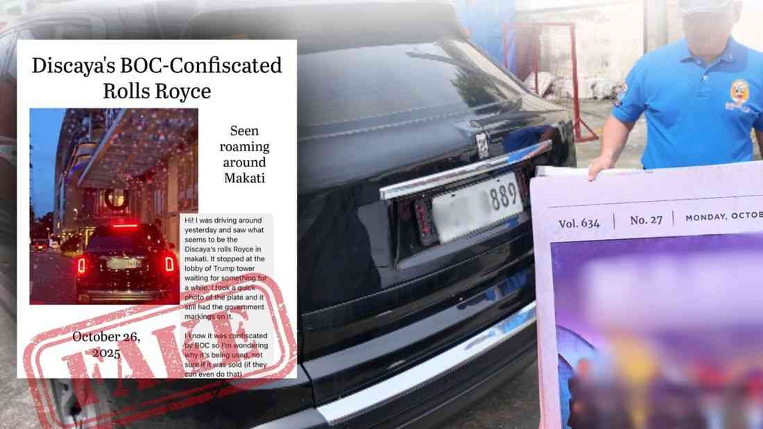 BOC denies false, misleading information on seized Rolls-Royce vehicle
