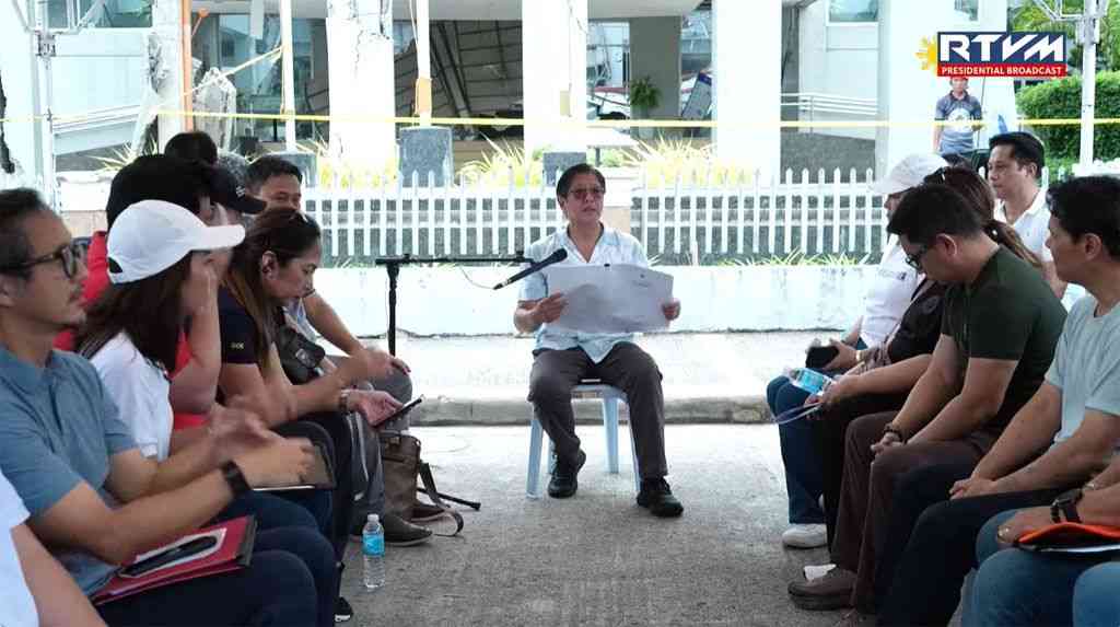 Marcos orders 'tent city' for Bogo City residents displaced by quake