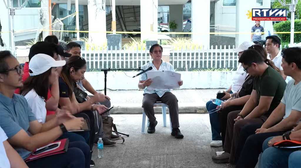 Marcos orders 'tent city' for Bogo City residents displaced by quake