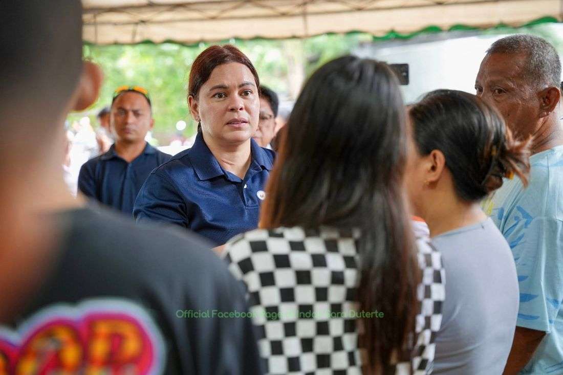 VP Sara Duterte visits earthquake-hit families in Mati City, Davao Oriental; calls for unity during challenging times