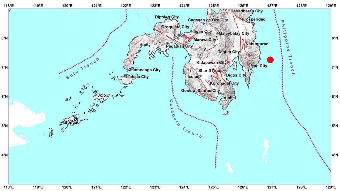 Magnitude 7.5 earthquake jolts Manay, Davao Oriental; tsunami warning raised