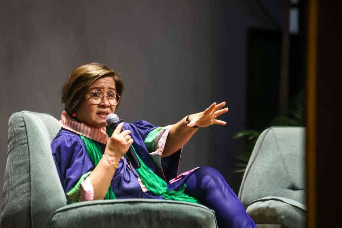 De Lima supports lifting of SALN restrictions, pushes for passage of FOI law