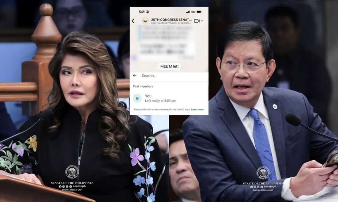 'Ayoko d'yan': Imee Marcos leaves Senators’ group chat after Lacson remarks