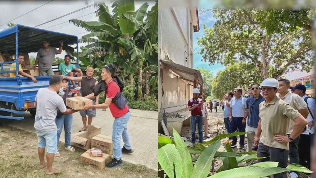 PBBM visits Davao Oriental, extends P158.3-M aid to quake victims