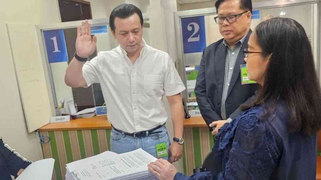 Trillanes files ₱7-B plunder case vs. Duterte, Bong Go over alleged anomalous infrastructure deals