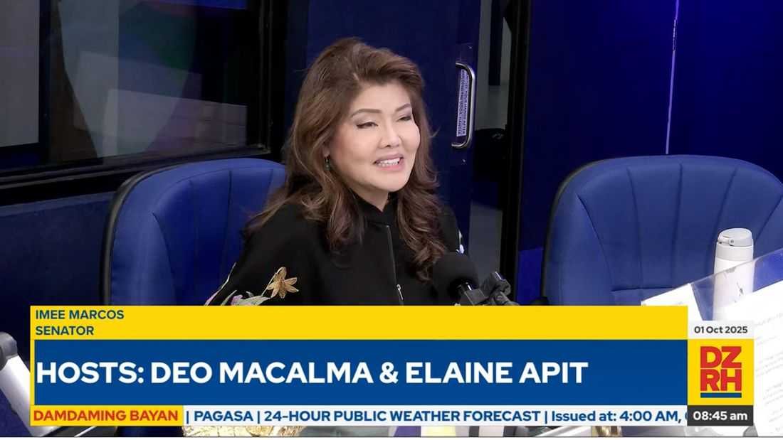 Imee Marcos pushes continuation of Senate Blue Ribbon hearing in flood control probe