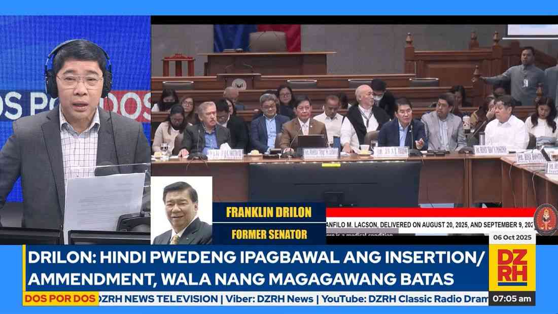Drilon: No difference between insertion and amendment in the legislative process