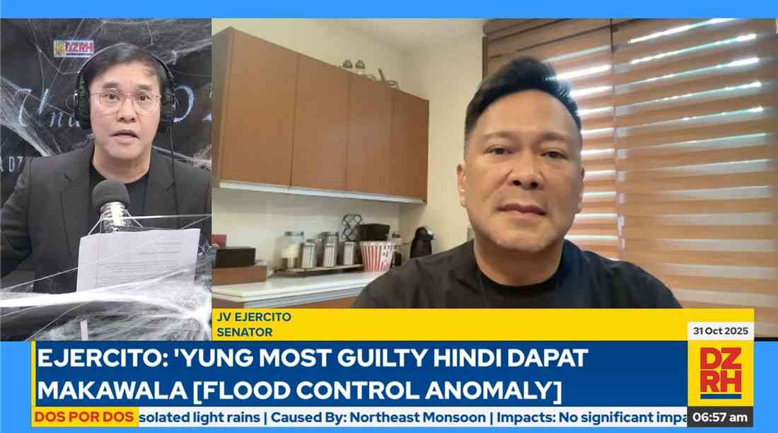 'Nasaan ang mga congtractors?': JV Ejercito questions focus of flood control scam probe