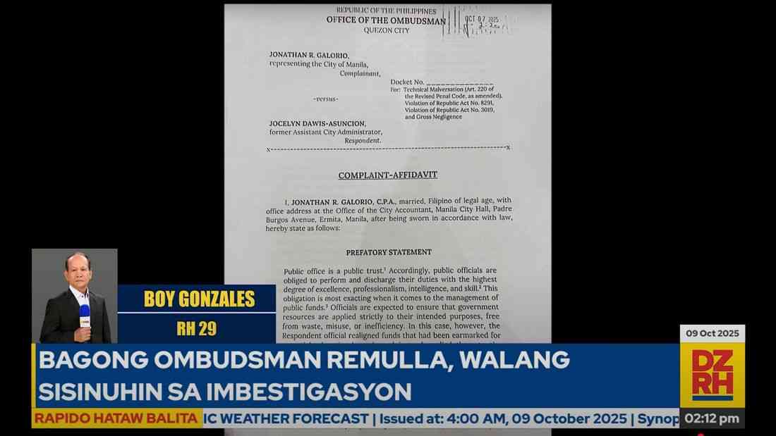 Ex-Manila assistant city administrator charged for alleged misuse of ₱170-M education fund