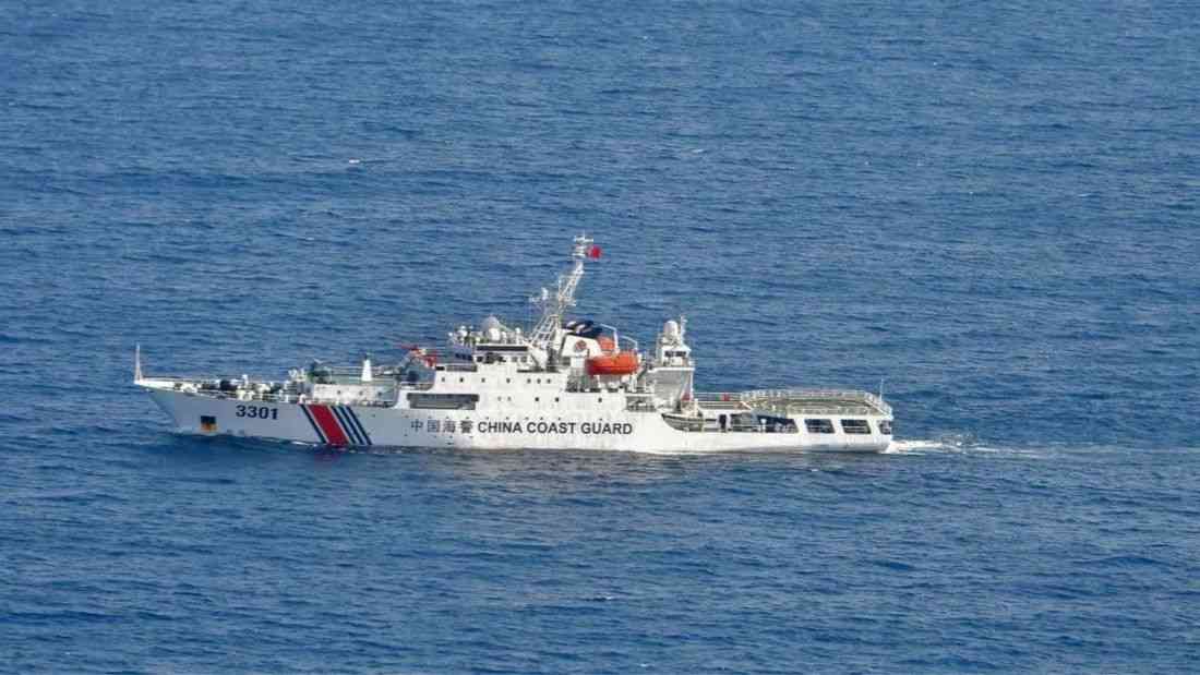 4 Chinese Coast Guard vessels spotted near Zambales, Bajo de Masinloc