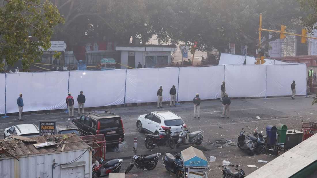 Delhi police says car blast being probed under anti-terrorism law