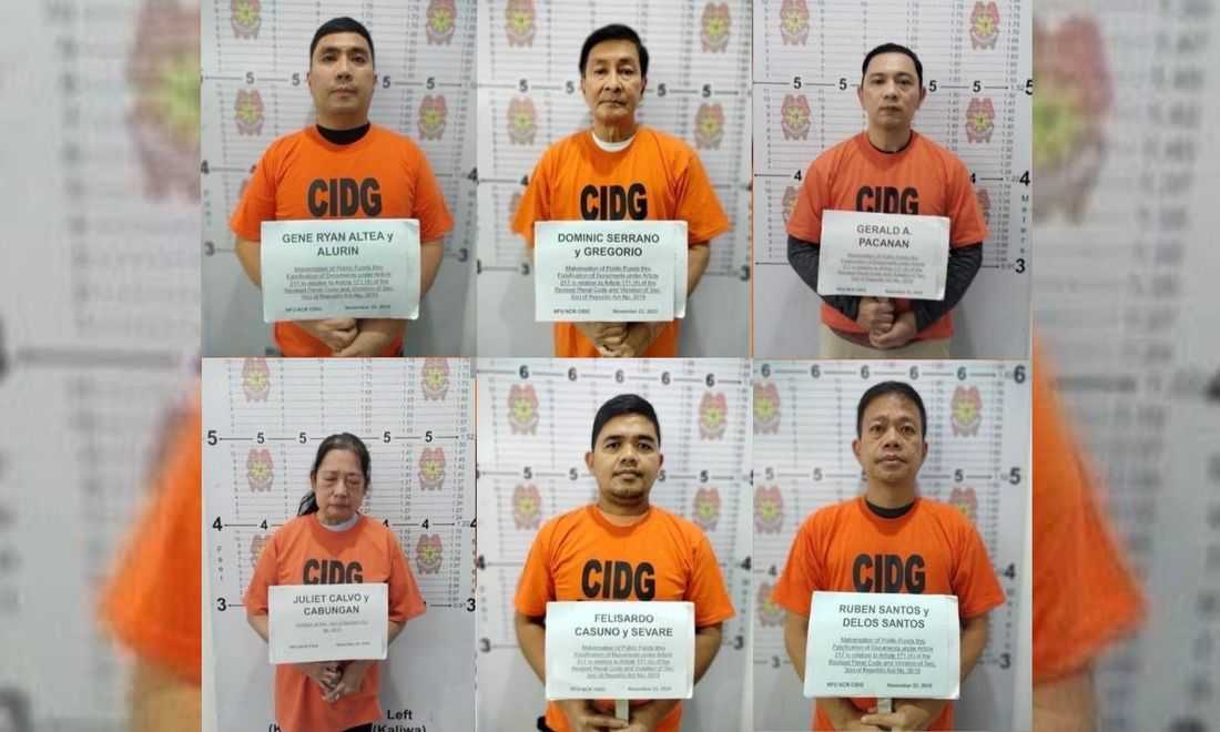 Palace releases mugshots of several suspects in flood control mess
