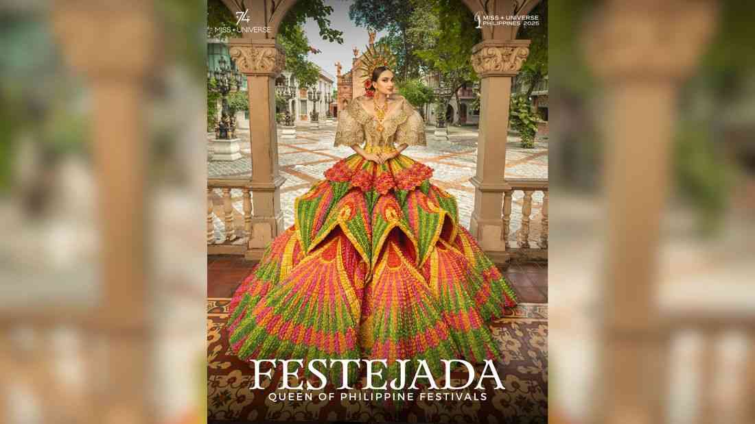 Ahtisa Manalo embodies Filipino festivities on Miss Universe stage