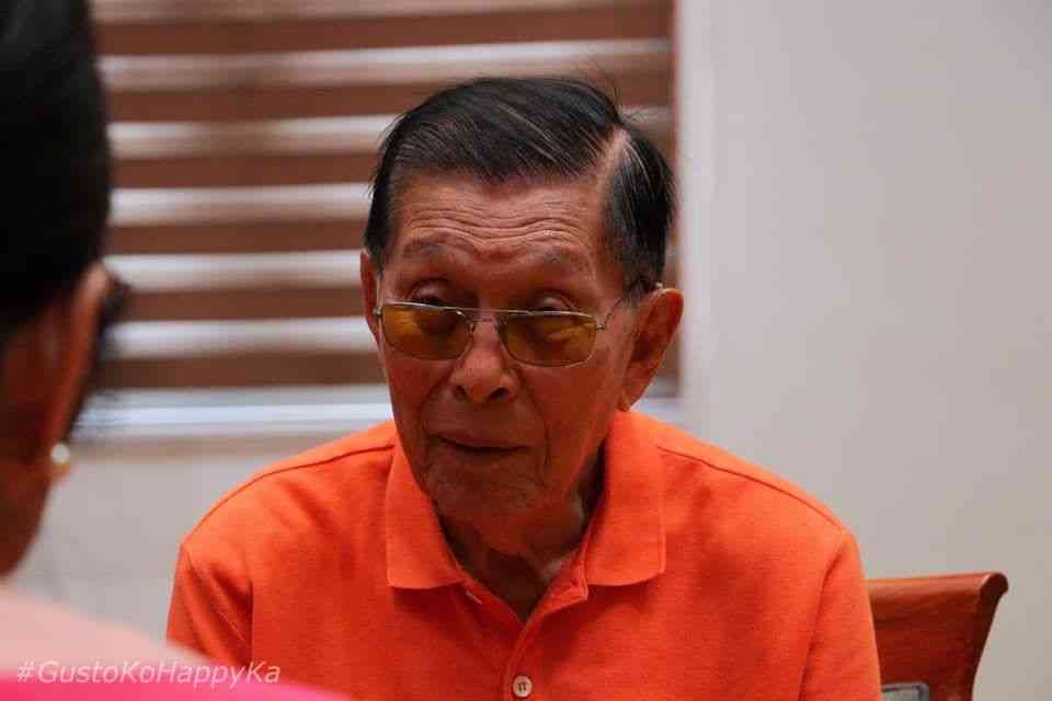 Juan Ponce Enrile still in ICU as pneumonia treatment continues — daughter