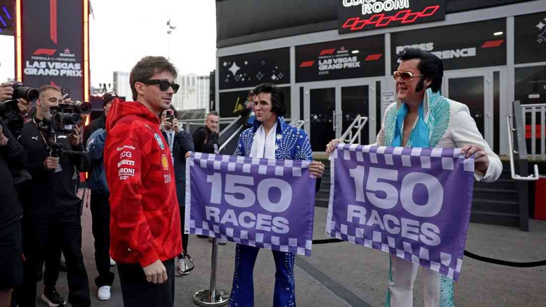 Leclerc fastest for Ferrari in first Las Vegas GP practice