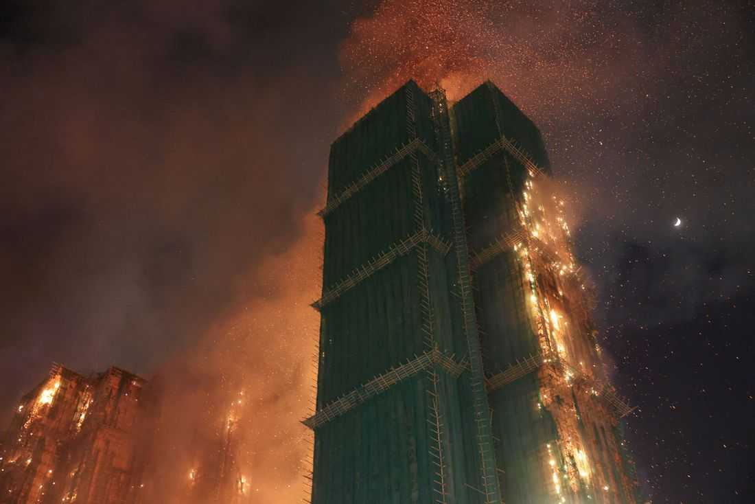 Hong Kong buildings blaze kills at least 36 people, hundreds missing
