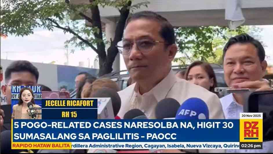 5 POGO-related cases, conviction of ex-Bamban Mayor Alice Guo resolved – PAOCC