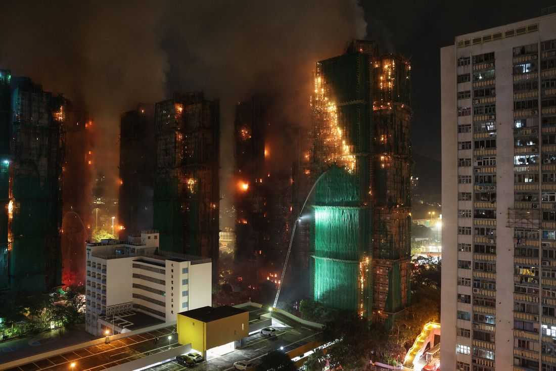 Hong Kong fire kills 44, hundreds missing as police blame ‘grossly negligent’ construction firm