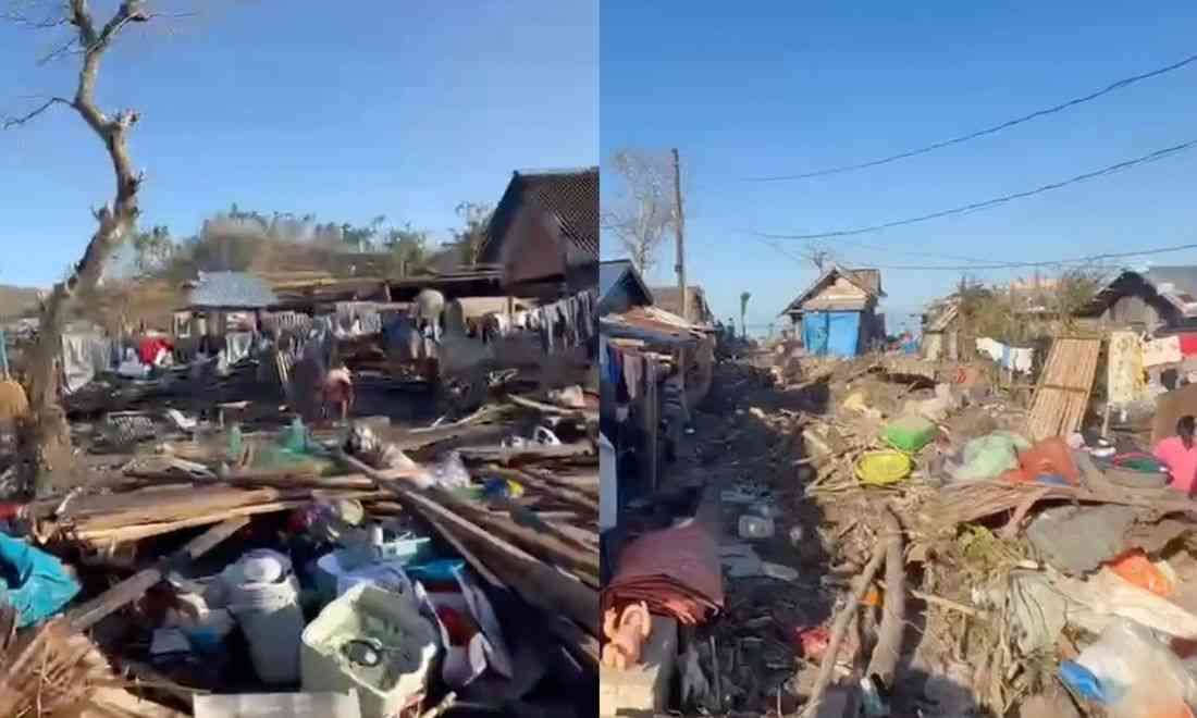 Hundreds of homes damaged in Caramoran, Catanduanes as Super Typhoon Uwan strikes