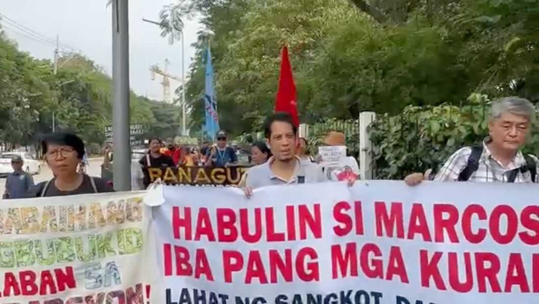 Groups hold protest outside Senate as Blue Ribbon probes flood control corruption