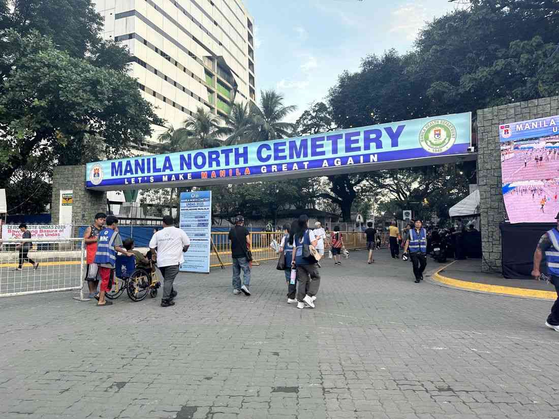 Over 1 million visitors flock to Manila North Cemetery
