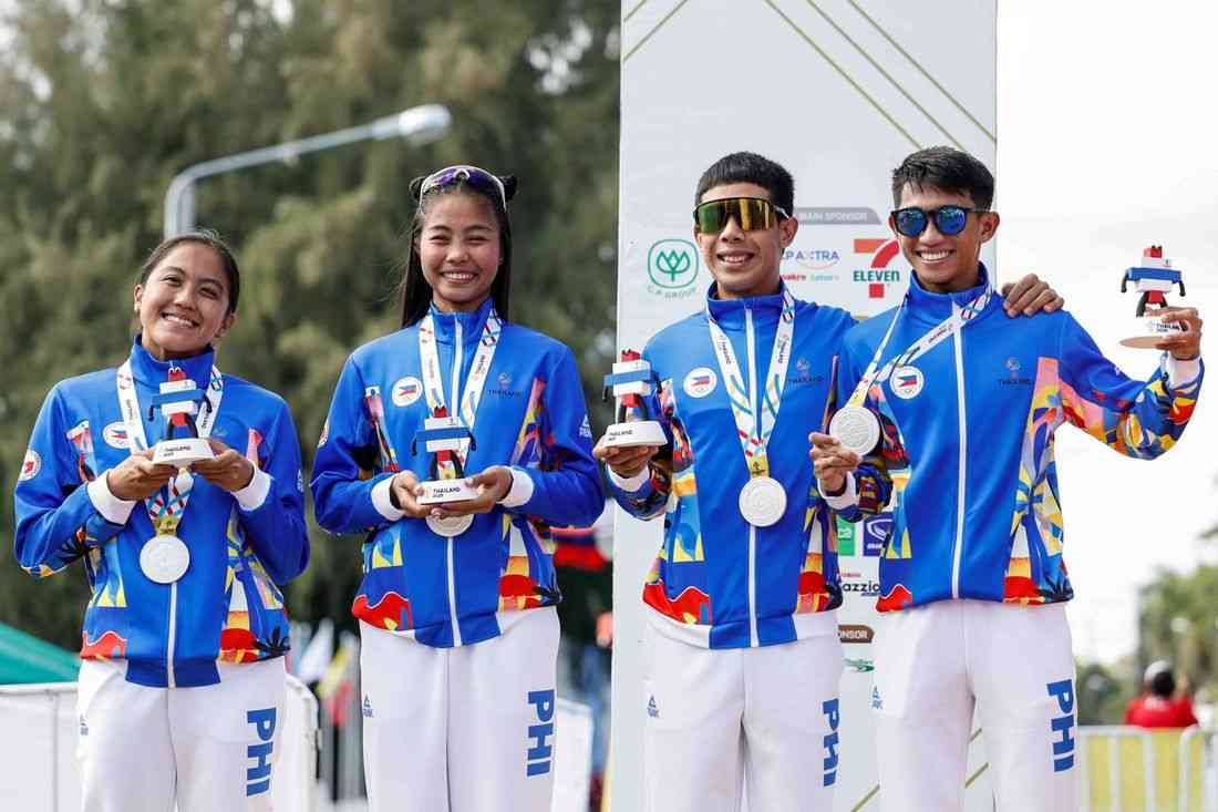 PH Mixed Relay duathlon team improves podium finish, clinches silver in SEA Games 2025