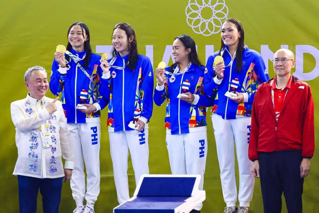 PH women’s 4x100m freestyle relay team strikes gold at 2025 SEA Games