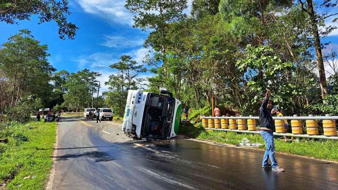 One dead, several injured in QC Youth Camp bus crash in Infanta, Quezon