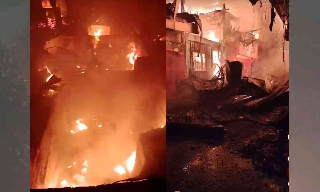 Several families displaced by QC fire to spend New Year in evacuation centers