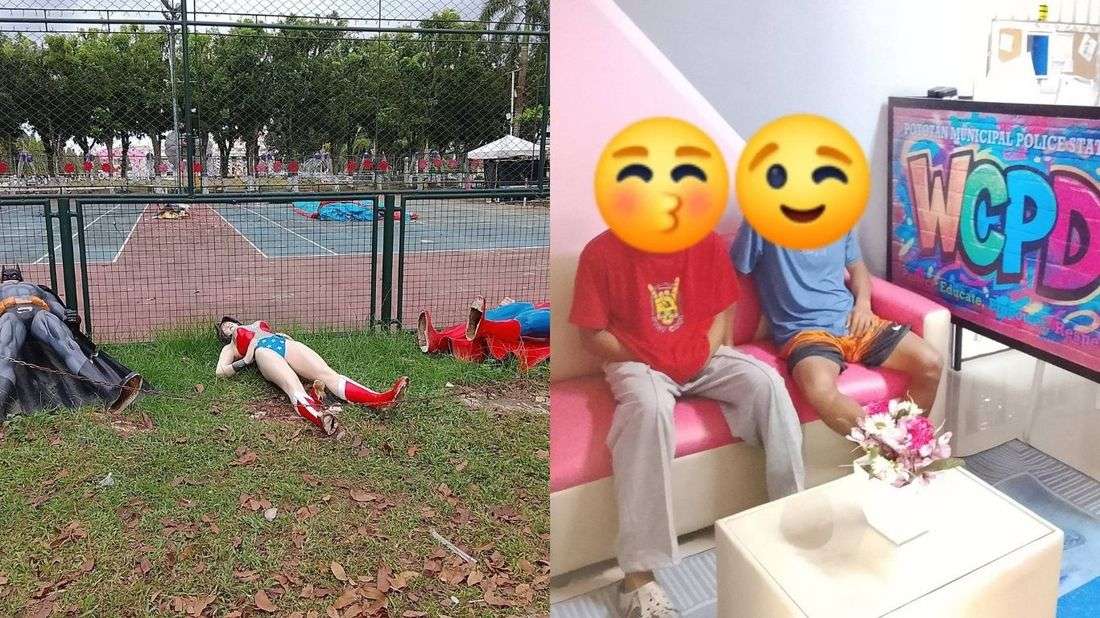 Justice League statues toppled by drunk individuals in Iloilo