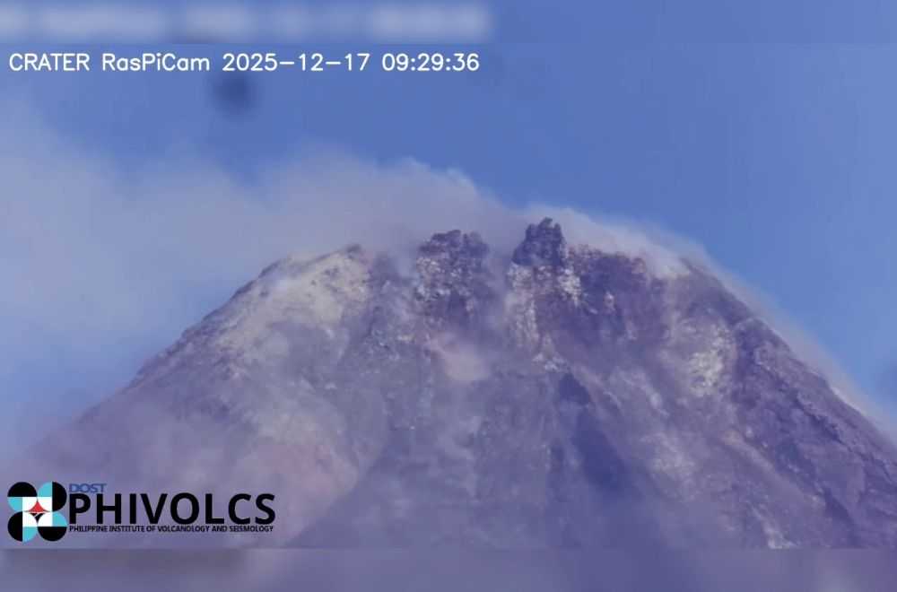 Rockfall events hit Mayon Volcano, Alert Level 1 still in effect