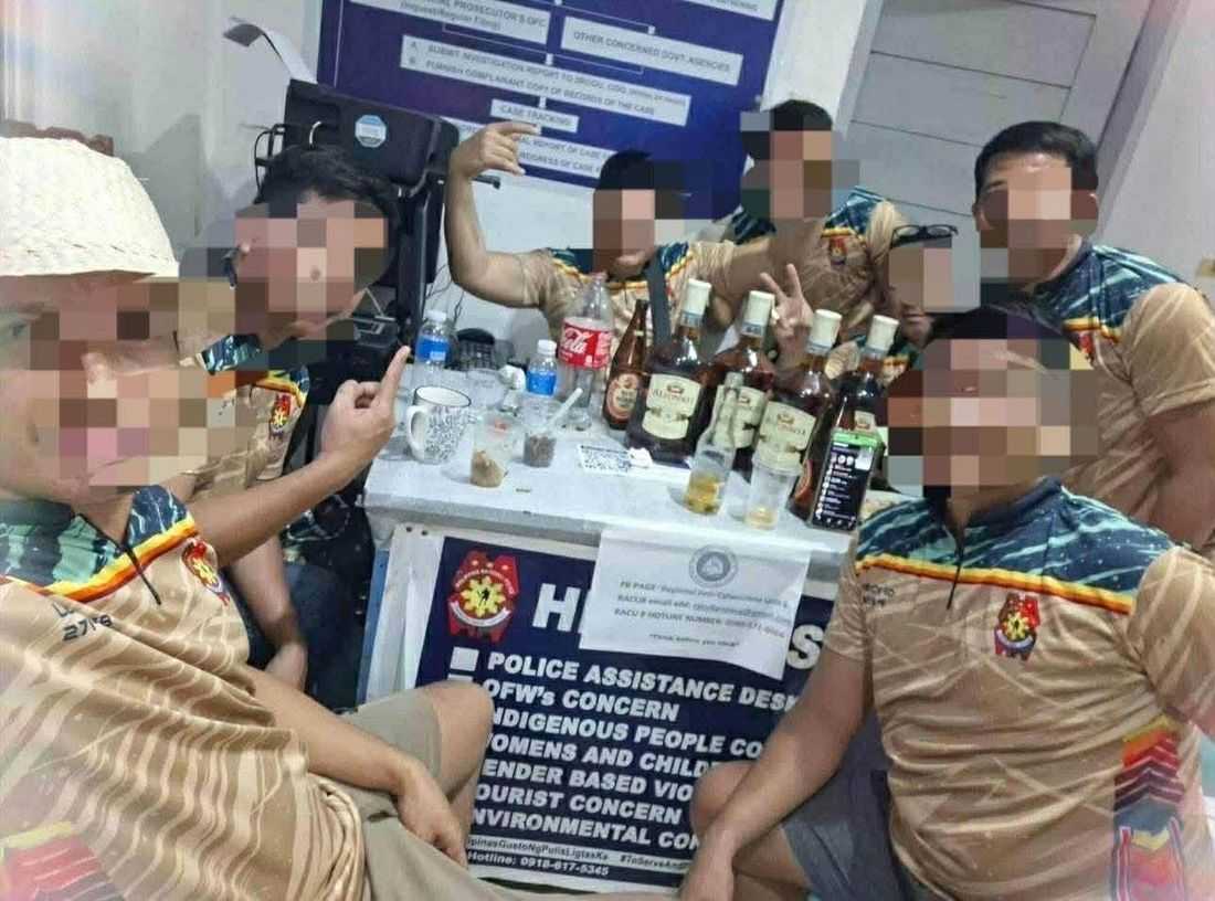 16 cops relieved for drinking inside police station in Dolores, Eastern Samar