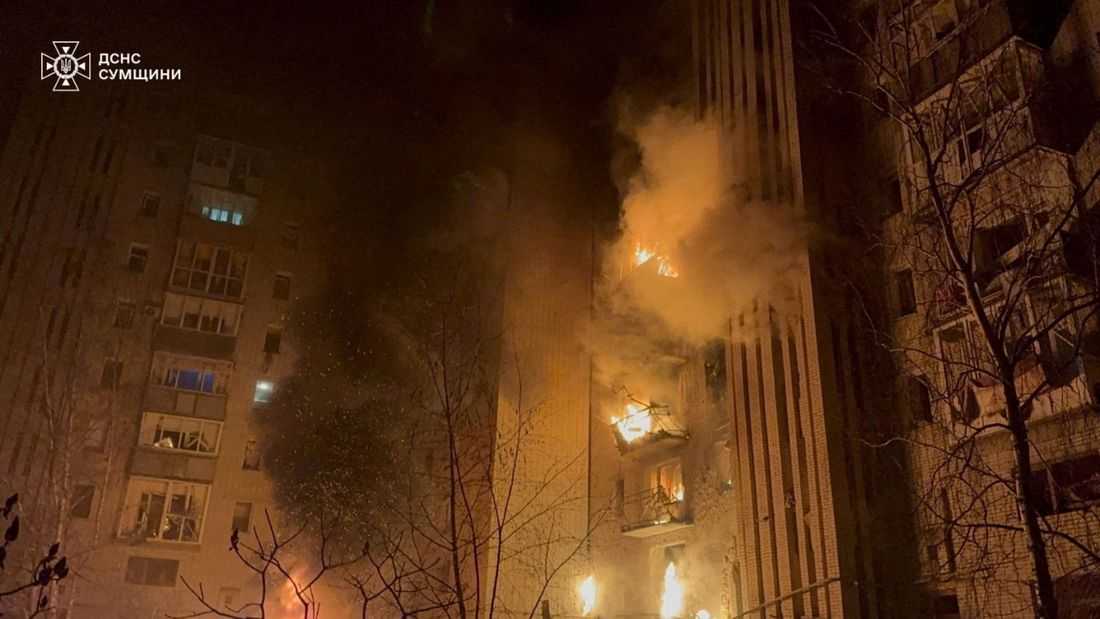 Russian drone strike on Ukraine's Sumy injures at least seven, governor says
