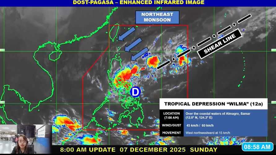 Wilma crosses Samar; Wind Signal No. 1 still hoisted in affected areas