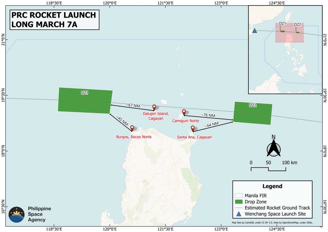 PhilSA cautions against falling debris from Chinese rocket
