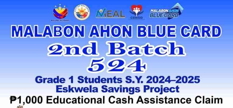 Malabon City opens 2nd batch of educational cash assistance for Grade 1 students
