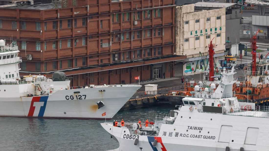 Taiwan stays on high alert as Chinese ships pull back after massive drills