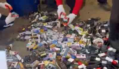 BIR Eastern Visayas destroys nearly 10,000 illicit vape products in Leyte, targets tax evasion