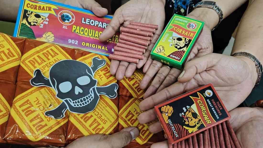 PNP confiscates more than 100k illegal firecrackers ahead of new year
