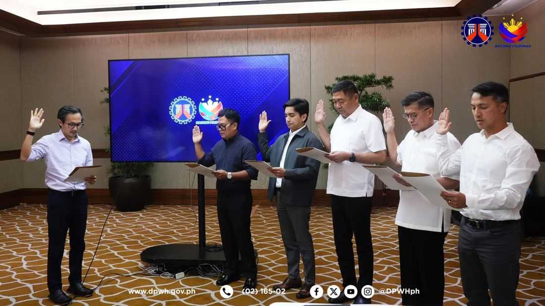 Five new DPWH undersecretaries take oath