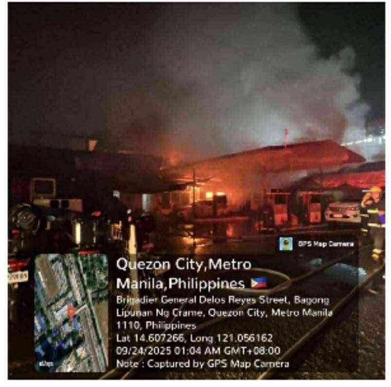 Fire breaks out inside Camp Crame