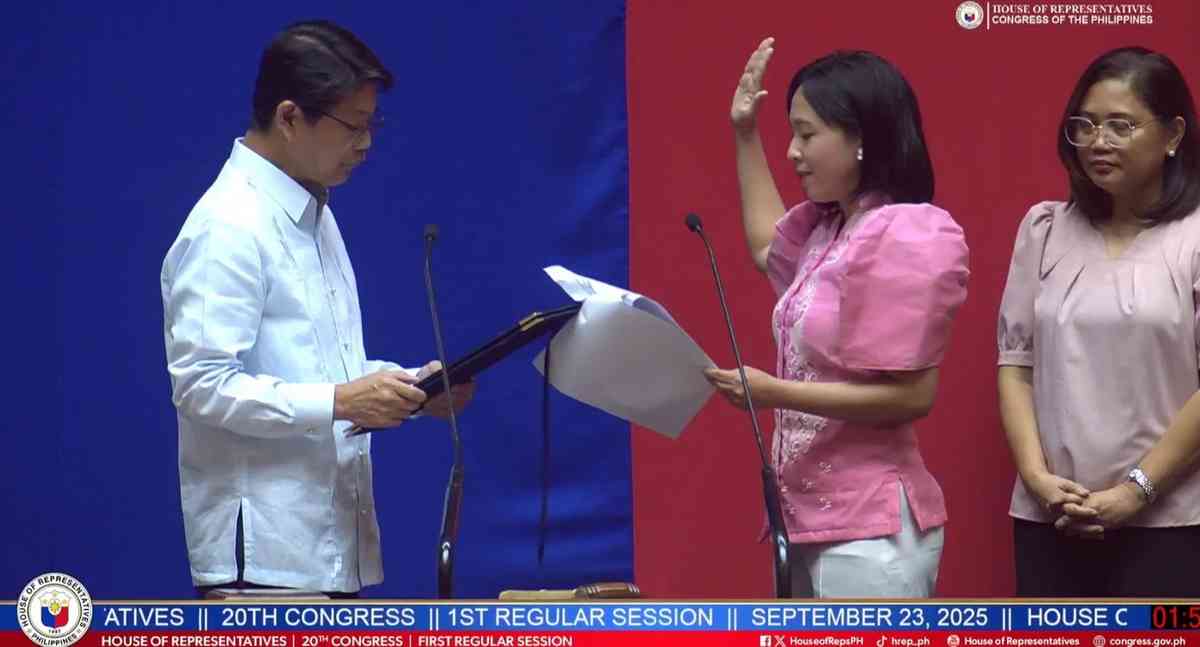 Gabriela Women’s Party Rep. Elago takes oath as House member