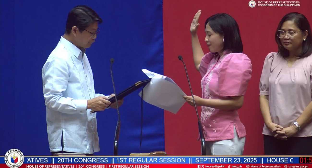 Gabriela Women’s Party Rep. Elago takes oath as House member